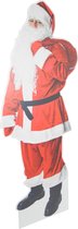 Santa Claus standee - Décoration de Noël - Décoration de vitrine - Carton ondulé EE - Dimensions: 150x50cm