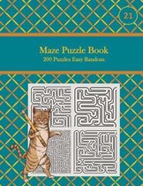 Maze Puzzle Book, 200 Puzzles Easy Random, 21