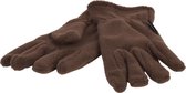 P&T Handschoenen Kinderen - Micro Fleece - Donker Bruin - 5-6j