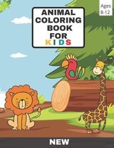 Animal Coloring Book For Kids Ages 8-12