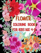 Flower Coloring Book For Kids Age 4-8