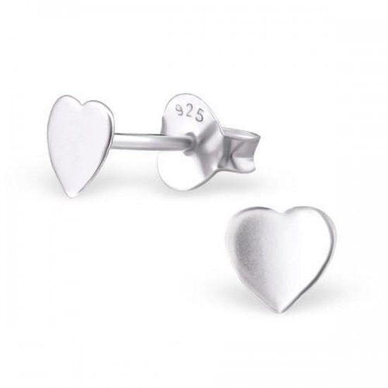 Aramat jewels ® - 925 sterling zilveren oorbellen hart