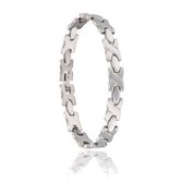 Edelstalen armband mat 8.5mm 21cm dames