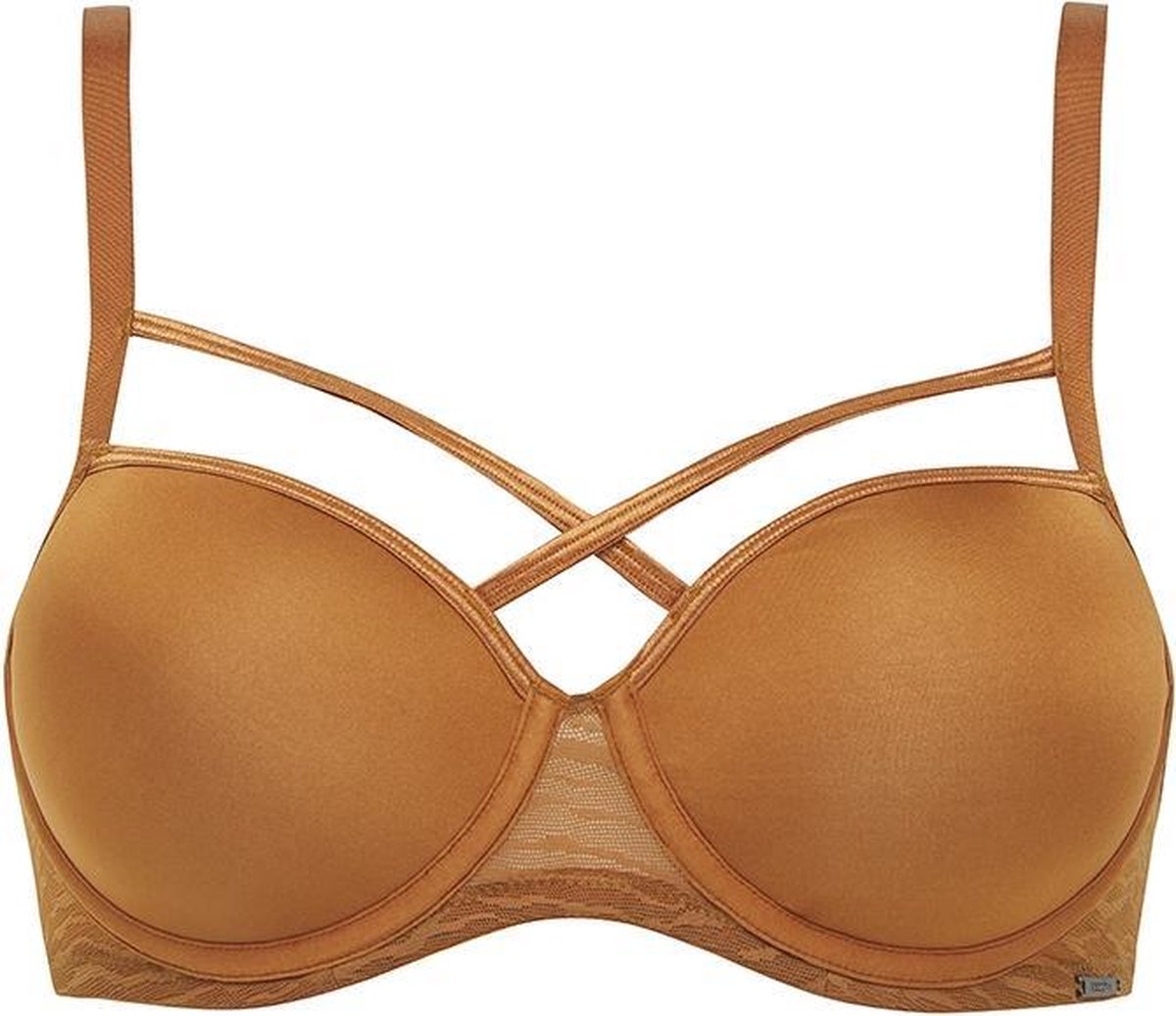 Sapph Fabulous Padded Bra Dames Cognac-90D