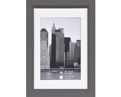 Fotolijst - Henzo - Metallica - Fotomaat 13x18 cm - Donkergrijs