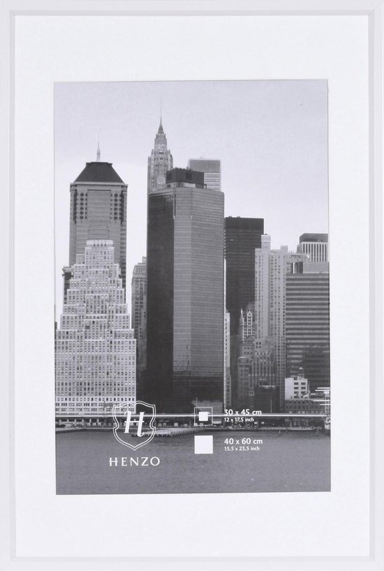 Cadre photo - Henzo - Metallica - Format photo 40x60 - Blanc