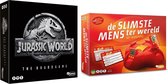 Spellenset - 2 stuks - Jurassic World the boardgame & De slimste Mens Ter Wereld