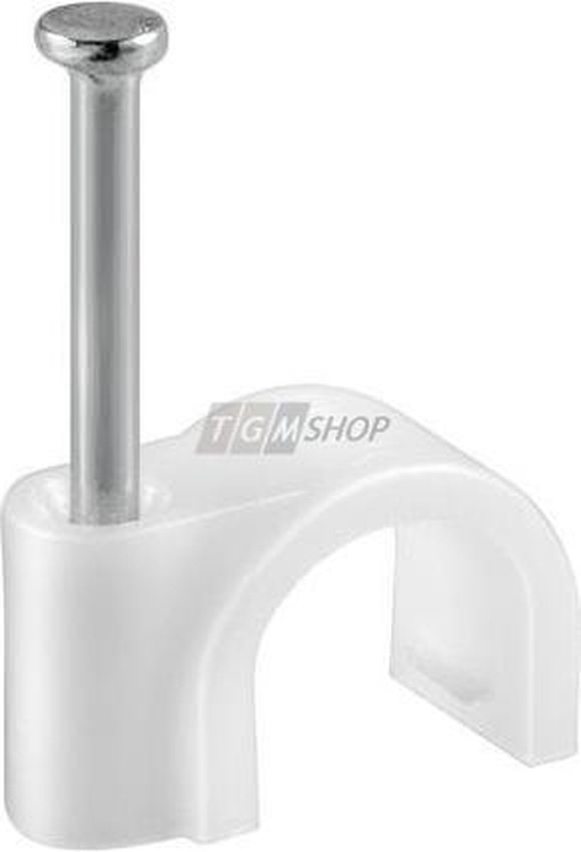Goedkoopste Cable clamp, white, max.cable diameter 6mm, 100 pcs.