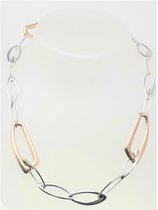 juwelier - collier - ketting  - goud -  wit en rosé - y-chain - exclusief  -  14 karaat  -  verlinden juwelier
