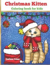 Christmas Kitten Coloring Book for Kids