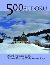 500 Sudoku Number puzzle books Sudoku Puzzles With Answer Keys