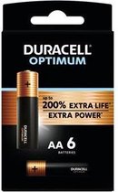 Duracell Optimum Alkaline AA batterijen - 6 stuks