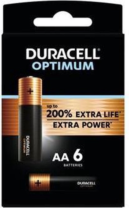 Duracell Optimum Alkaline AA batterijen - 6 stuks | bol.com