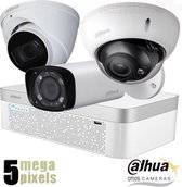 Dahua 5 megapixel CVI camerasysteem - 4 camera's - starlight - cvs510