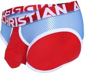 Andrew Christian Almost Naked Retro Net Brief Rood - MAAT M - Heren Ondergoed - Slip voor Man - Mannen Slip