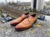 Floris Van Bommel 14029/00 G+  Veterschoenen - Cognac- Heren maat 38.5