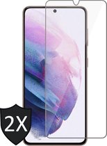 Samsung Galaxy S21 Screenprotector - Gehard Glas Beschermglas Tempered Glass Screen Protector - 2 Stuks