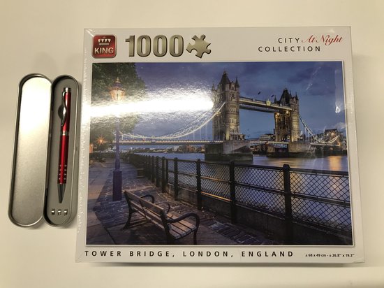 King legpuzzels voor volwassenen 1000 stukjes Tower Bridge At Night, London,  United... | bol.com