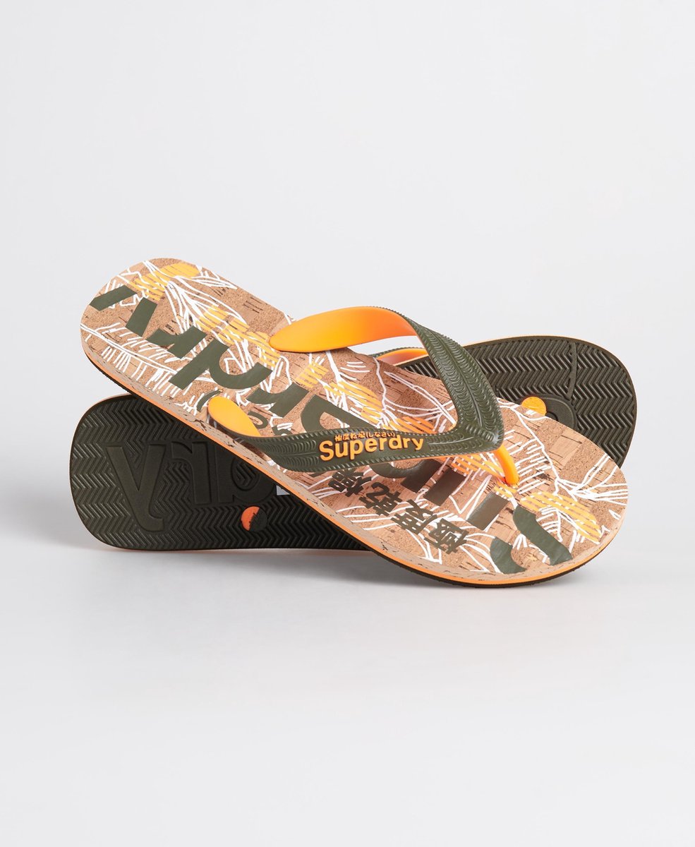Superdry Cork Flip Flop Heren Slippers - Fluro Orange - Maat 46/47 | bol.com