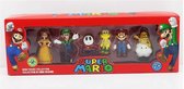 Super Mario - Speelfigurenset - 6 Actiefiguren - 7 cm - Speelgoed - Verjaardag Cadeau