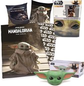 Star Wars The Mandalorian Dekbedovertrek- 140x200cm- katoen- 1persoons- dubbelzijdig design- Baby Yoda- incl. unieke The child mok