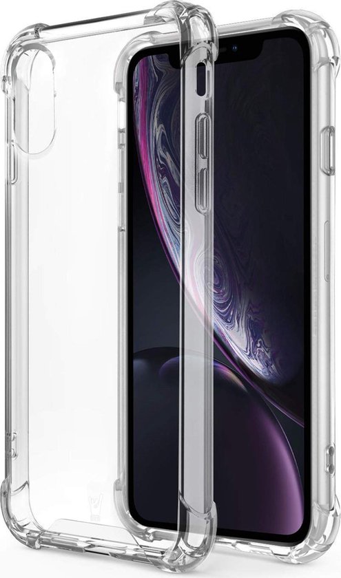 iPhone XR Hoesje - Anti Shock Proof Siliconen Cover Case Hoes Transparant bol.com