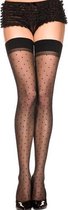 Klassieke Kousen Met Stipjes - Sexy Kousen - Kousen Dames - Lingerie kousen - Zwart