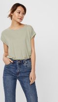 Vero Moda Aware VMAVA PLAIN SS TOP GA NOOS Dames T-shirt - Maat L