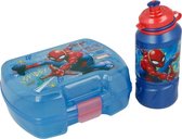 MARVEL SPIDER-MAN - LUNCHSET - SPIDERMAN BROODTROMMEL EN DRINKFLES