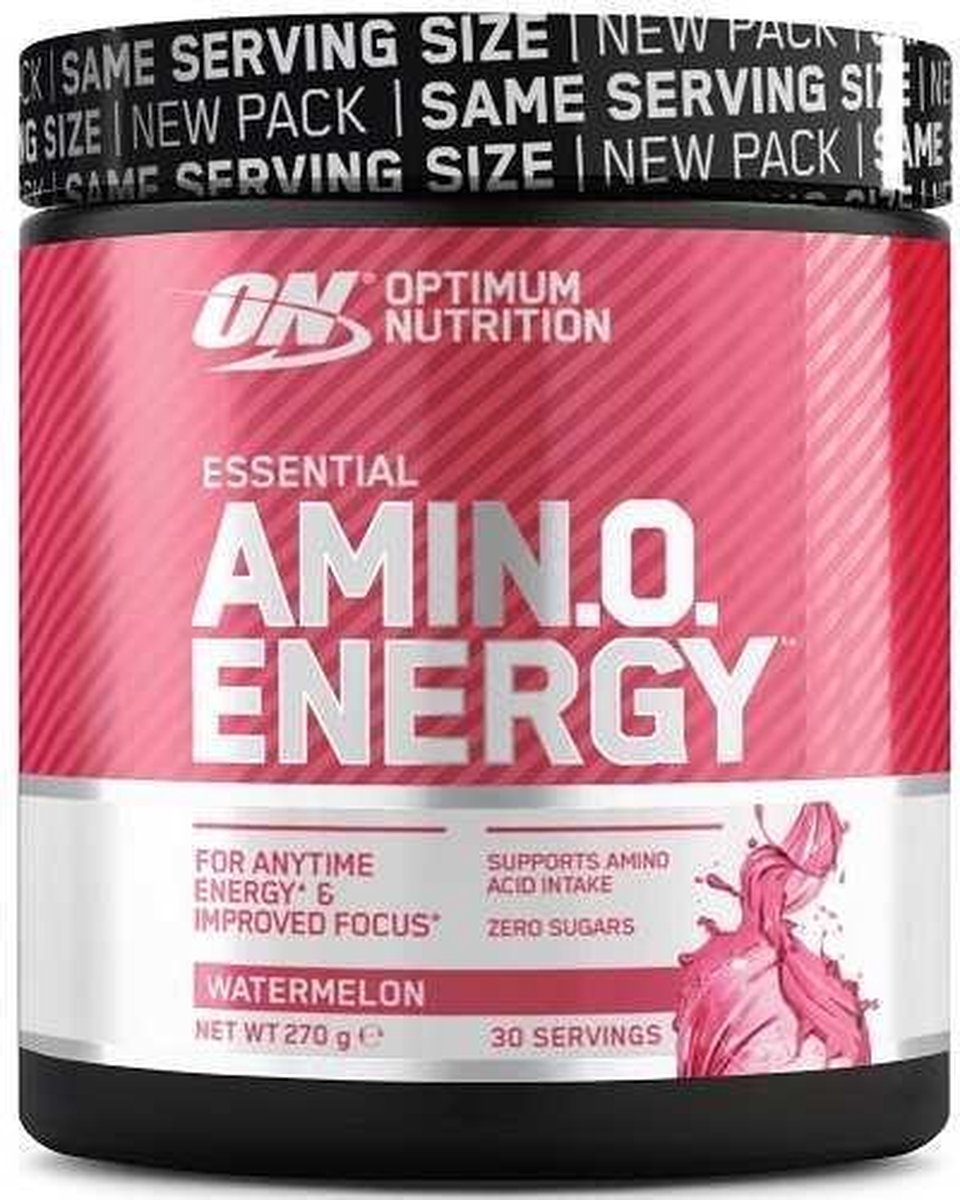 Goedkoopste Optimum Nutrition Essential Amino Energy - Watermelon - Pre Workout - BCAA & EAA Aminozuren - 270 gram (30 doseringen