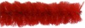 Chenilledraad, L: 30 cm, dikte 6 mm, rood, 50 stuk/ 1 doos