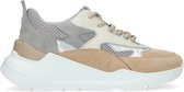 Sacha - Dames - Beige sneakers met metallic details - Maat 38