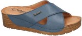 Pollonus Comfort Shoes -Dames -  blauw - slippers & muiltjes - maat 39