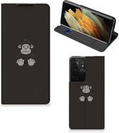 Stand Case Verjaardagscadeau Samsung Galaxy S21 Ultra Telefoonhoesje Gorilla