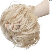 Updo Hairbun Messybun Haarstuk kleur 18H613 blond mix Hairextensions knot