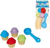 Zandvormen Cupcakes Set 9-delig