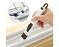 Multifunctioneel 2-in-1 afneembaar schoonmaakborstel | Vensterbank Schoonmaker | Stofverwijderaar | Stof Verwijderen | Toetsenbord Schoonmaken | Schoonmaak Borstel | Kozijn Schoonmaken | 2 in 1 Schoonmaakborstel | Kunststof