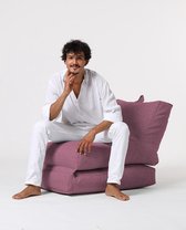 Xoft Living Lounger Linnen Zitzak - Lilac