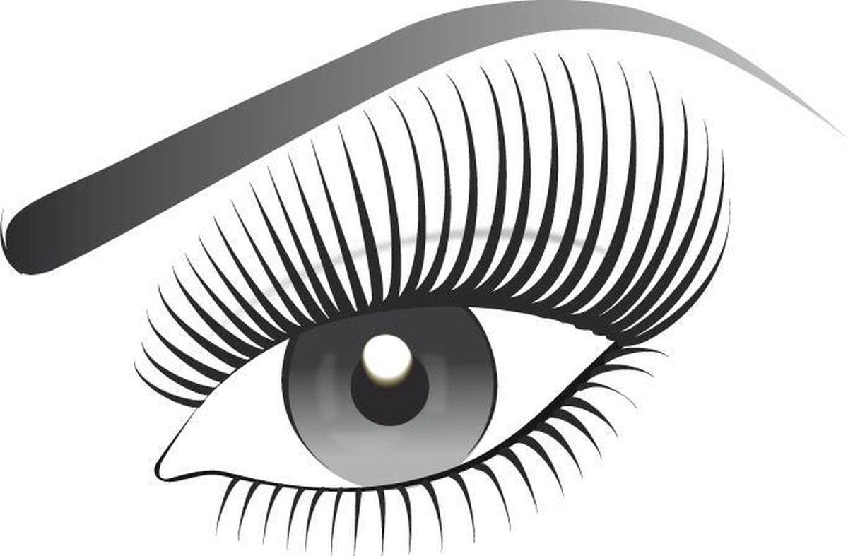 Blauwe en witte dubbele mascara met L'Oréal Paris logo. De applicators zijn uitgetrokken, een witte primer en een zwarte mascara.