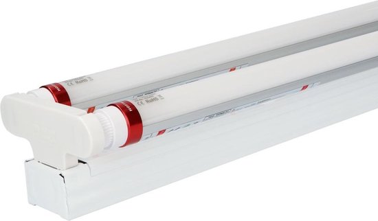 HOFTRONIC - LED TL armatuur 150cm - T8 fitting - flikkervrij - 4000K Neutraal wit licht - 30W 10500lm (175lm/W) Vervangt 130 Watt - 5 jaar garantie