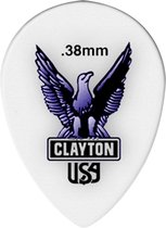 Clayton Acetal small teardrop plectrums 0.38 mm 6-pack