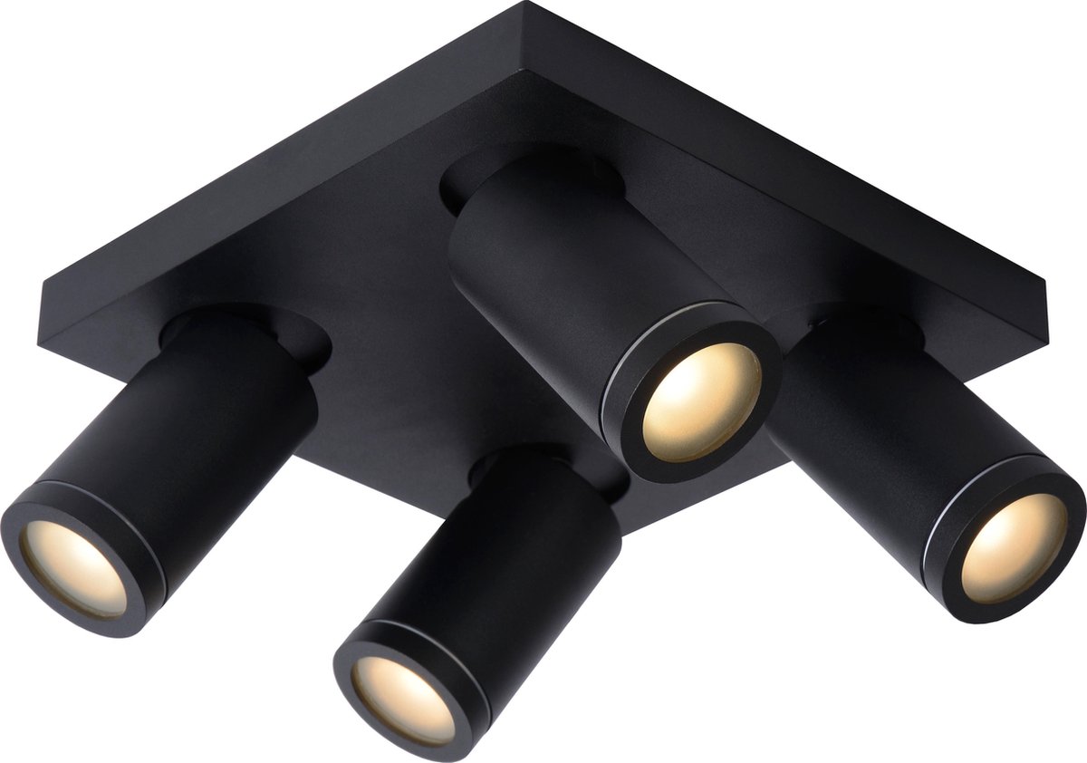 NIGEL - Spot de plafond - LED Dim to warm - GU10 - 1x5W 2200K/3000K - Noir  