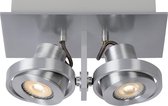 Lucide LANDA - Plafondspot - LED Dim to warm - GU10 - 2x5W 2200K/3000K - Mat chroom
