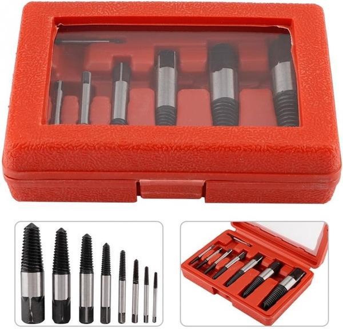 CCLIFE 26-delig Bouten En Moeren Remover Set | Inclusief Boren En Adapter | Cr-Mo Staal