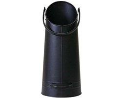Pelletemmer – Kolenemmer – Steenkoolemmer – Houtemmer – Zwart - Ø23x51cm