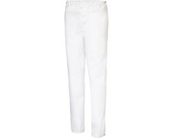 Ultimate Workwear - FOOD Werkbroek FABIAN (voedingsindustrie, hygienisch en veilig) - polykatoen - lichtgewicht wit (VALT RUIM!)