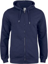 Clique Premium OC Hoody Capuchon Sweater met rits dark navy xxl, heren