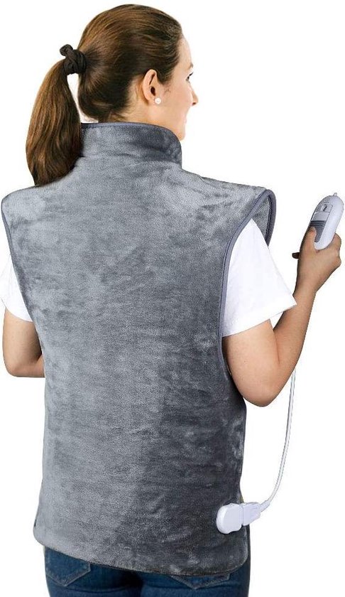 Zinaps Elektrische deken - Deluxe verwarmingskussen voor rug - schouders -  nek - 60 x... | bol.com