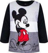 Mickey Mouse - Baby Longsleeve - Zwart - 12 Mnd - 74cm