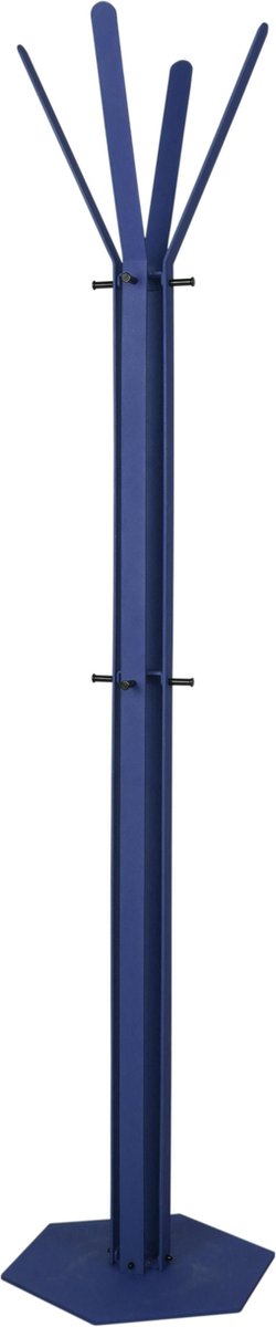 Gorillz Stack - Kapstok Staand - Staande kapstok - Metaal - 12 Kapstok haken - 174,5 cm - Blauw